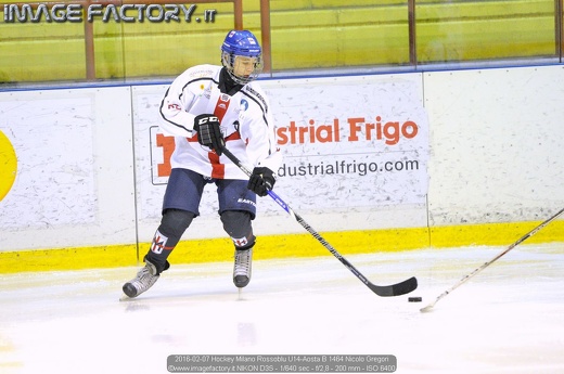 2016-02-07 Hockey Milano Rossoblu U14-Aosta B 1464 Nicolo Gregori
